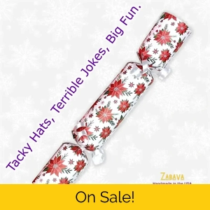 Christmas Poinsettias - DIY Cracker Kit - Set of 6